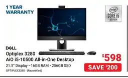 Visions Electronics Dell Optiplex 3280 AiO i5-10500 All-in-One Desktop offer