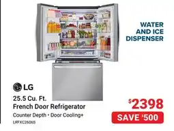 Visions Electronics LG 25.5 Cu. Ft. French Door Refrigerator offer