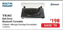 Visions Electronics TEAC Belt Drive Bluetooth Turntable offer