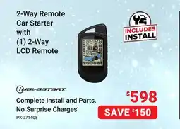 Visions Electronics IDATASTART 2-Way Remote Car Starter with (1) 2-Way LCD Remote offer