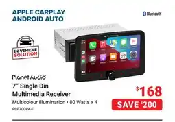 Visions Electronics Planet Audio 7 Single Din Multimedia Receiver offer