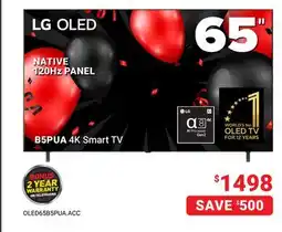 Visions Electronics 65 LG OLED B5PUA 4K Smart TV offer