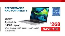 Visions Electronics Acer Aspire Lite N4500 Laptop offer