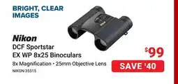 Visions Electronics Nikon DCF Sportstar EX WP 8x25 Binoculars offer