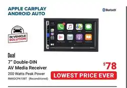 Visions Electronics Dual 7 Double-DIN AV Media Receiver offer