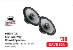 Visions Electronics Hertz 6.5 Two-Way Coaxial Speakers offer