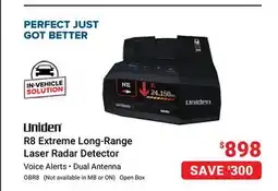 Visions Electronics Uniden R8 Extreme Long-Range Laser Radar Detector offer