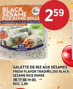 Kim Phat FRESH FLAVOR TRADING 250 BLACK SESAME RICE PAPER offer