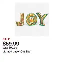 TSC Stores Lighted Laser Cut Sign offer