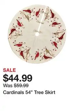 TSC Stores Cardinals 54 Tree Skirt offer