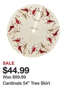 TSC Stores Cardinals 54 Tree Skirt offer