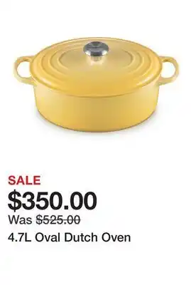TSC Stores 4.7L Oval Dutch Oven offer