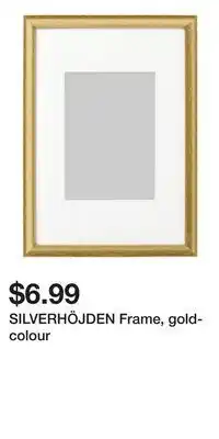 IKEA SILVERHÖJDEN Frame, gold-colour offer