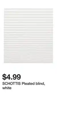 IKEA SCHOTTIS Pleated blind, white offer