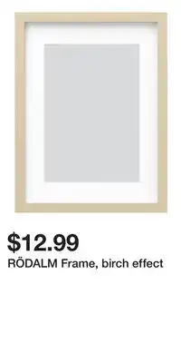 IKEA RÖDALM Frame, birch effect offer
