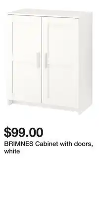 IKEA BRIMNES Cabinet with doors, white offer