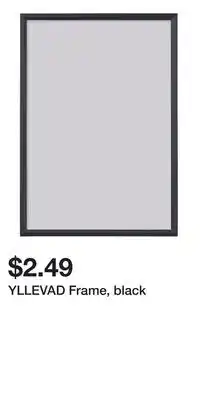 IKEA YLLEVAD Frame, black offer