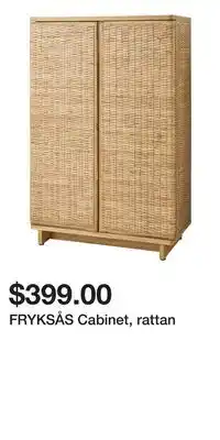IKEA FRYKSÅS Cabinet, rattan offer