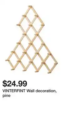 IKEA VINTERFINT Wall decoration, pine offer