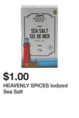 Dollarama HEAVENLY SPICES Iodized Sea Salt offer
