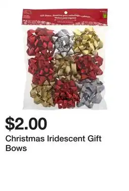 Dollarama Christmas Iridescent Gift Bows offer