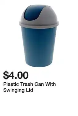 Dollarama Plastic Trash Can With Swinging Lid offer