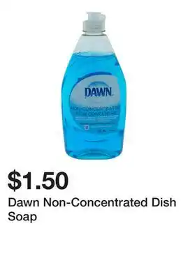 Dollarama Dawn Non-Concentrated Dish Soap offer