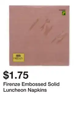 Dollarama Firenze Embossed Solid Luncheon Napkins offer