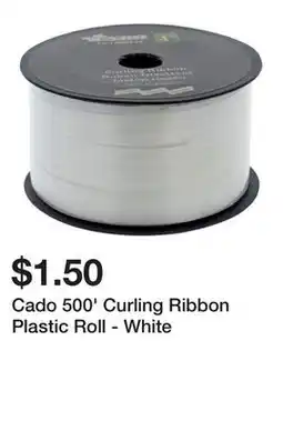 Dollarama Cado 500' Curling Ribbon Plastic Roll - White offer
