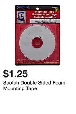 Dollarama Scotch Double Sided Foam Mounting Tape offer