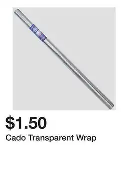Dollarama Cado Transparent Wrap offer