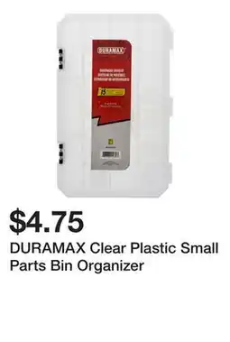 Dollarama DURAMAX Clear Plastic Small Parts Bin Organizer offer