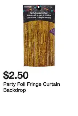Dollarama Party Foil Fringe Curtain Backdrop offer