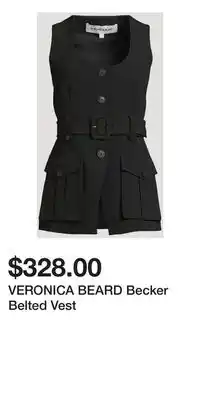 Holt Renfrew VERONICA BEARD Becker Belted Vest offer