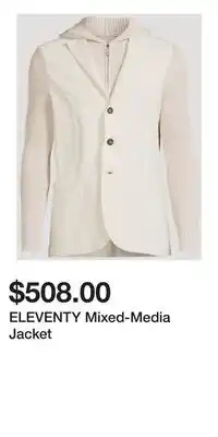 Holt Renfrew ELEVENTY Mixed-Media Jacket offer