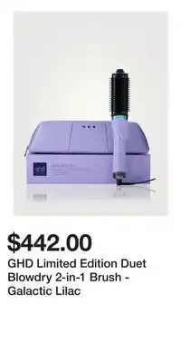 Holt Renfrew GHD Limited Edition Duet Blowdry 2-in-1 Brush - Galactic Lilac offer