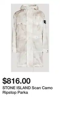 Holt Renfrew STONE ISLAND Scan Camo Ripstop Parka offer