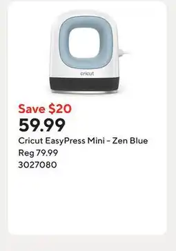 Staples Cricut EasyPress Mini - Zen Blue offer