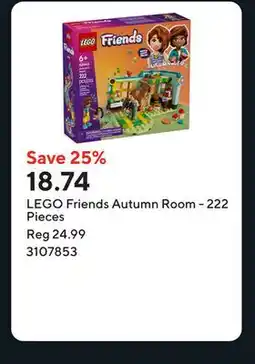 Staples LEGO Friends Autumn Room - 222 Pieces offer