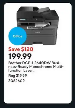 Staples Brother DCP-L2640DW Business-Ready Monochrome Multifunction Laser Printer offer
