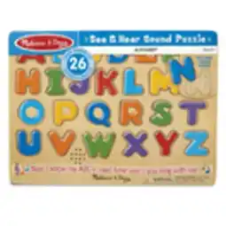 Staples Melissa & Doug Alphabet Sound Puzzle - 26 Pieces offer