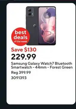 Staples Samsung Galaxy Watch7 Bluetooth Smartwatch - 44mm - Forest Green offer