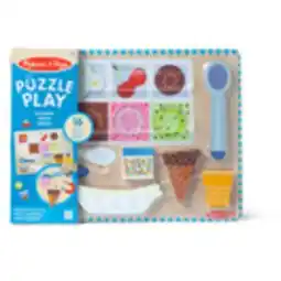 Staples Melissa & Doug Ice Cream Wooden Magnetic Puzzle Play Set - 16 Pieces offer