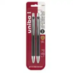 Staples uni-ball Jetstream retractable ballpoint pens, 2 pk offer