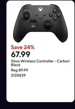 Staples Xbox Wireless Controller - Carbon Black offer