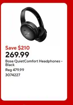 Staples Bose QuietComfort Headphones - Black offer