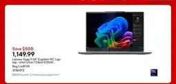 Staples Lenovo Yoga 7i 14 Copilot+ PC Laptop - Intel Ultra 7 256V/512GB SSD/16GB RAM/Windows 11 Home offer