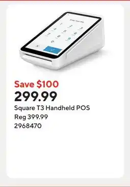 Staples Square T3 Handheld POS offer