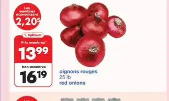 Wholesale Club oignons rouges offer
