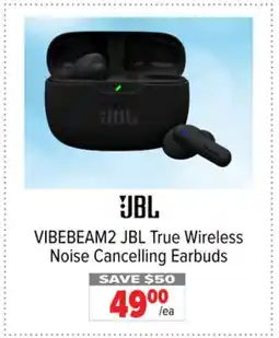 2001 Audio Video VIBEBEAM2 JBL True Wireless Noise Cancelling Earbuds offer